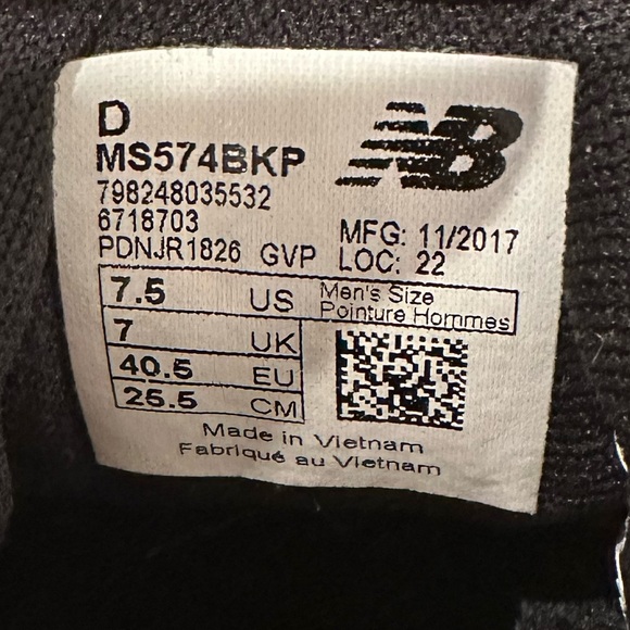 New Balance 574 Sport x Black Panther 7.5 Marvel - Picture 4 of 7